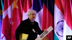 Janet Yellen, vice chair of the Board of Governors of the Federal Reserve System, walks at the venue of the International Monetary Conference in Shanghai, China, June 3, 2013.