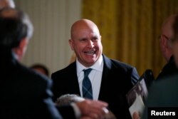 National Security Adviser H.R. McMaster attends a ceremony in the East Room of the White House in Washington, Oct. 23, 2017.