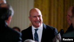 FILE - National Security Adviser H.R. McMaster attends a ceremony in the East Room of the White House in Washington, Oct. 23, 2017.