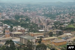 Picture of the city of Bamenda, the anglophone capital of northwest Cameroon, June 16, 2017.
