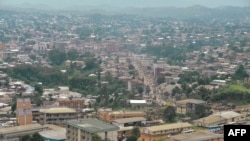 FILE - A photo shows the city of Bamenda, the Anglophone capital of northwest Cameroon, June 16, 2017. 