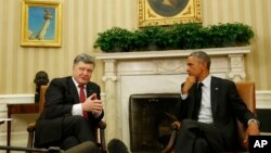 Барак Обама і Петро Порошенко у Білому домі (архівне фото)