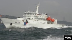 台湾海洋巡防署巡护船（美国之音申华拍摄）