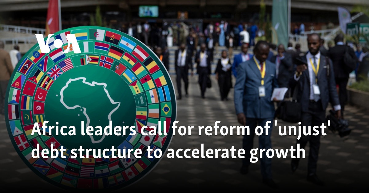 Africa leaders call for reform of 'unjust' debt structure to accelerate