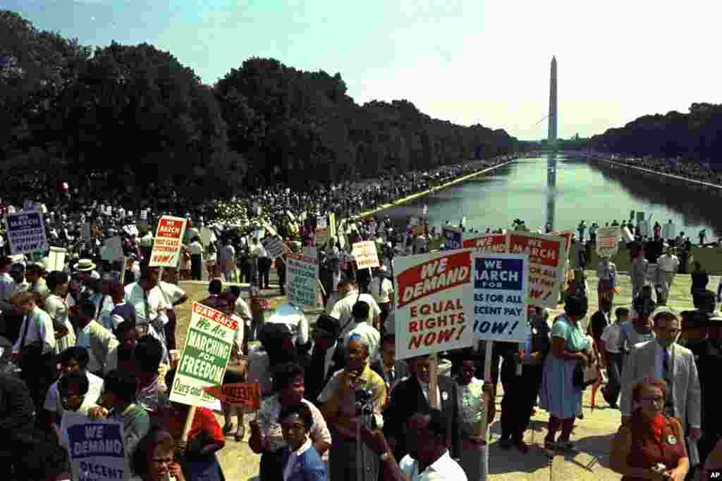 Marcha convocada por Martin Luther King Jr. el 28 de agosto de 1963.