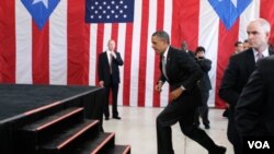 Prezidan ameriken Barack Obama pandan vizit li a (AP Photo/Carolyn Kaster)