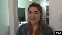 Novelist Talia Bolnick co-founded The Hatchery Press, a shared workspace for writers in Los Angeles. (M. O'Sullivan/VOA)