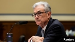 Ketua Federal Reserve Jerome Powell saat memberi kesaksian di hadapan komite Senat AS, mengenai krisis virus corona di Capitol Hill, Washington, Selasa, 22 Juni 2021. (Foto: Graeme Jennings/Pool via Reuters)