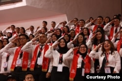 Lebih dari 6.000 Calon Pegawai Negeri Sipil (CPNS) mengikuti Presidential Lecture Ke – 2 Tahun 2019, 24 Juli 2019 di Jakarta. (Foto: Setneg)