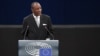 Le président guinéen Alpha Condé au Parlement européen, le 29 mai 2018, Strasbourg, France.