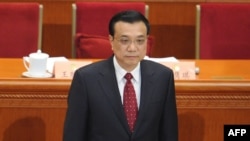 Perdana Menteri China Li Keqiang tiba di Konferensi Konsultatif Politik Rakyat China di Beijing (3/3). (AFP/Wang Zhao)
