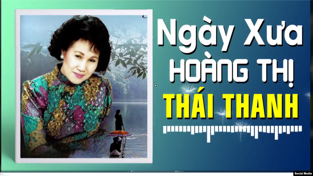  Danh ca Thái Thanh, nổi tiếng với nhạc phầm Ngày Xưa Hoàng Thị. Ảnh của Lãnh sự quán Hoa Kỳ tại tp HCM
