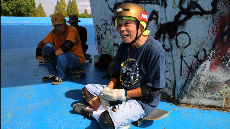 81-Year-Old Skateboarder Learns New Tricks