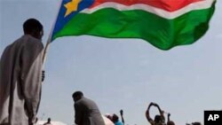 Celebrations at the John Garang Memorial in Juba during the January referendum on independence