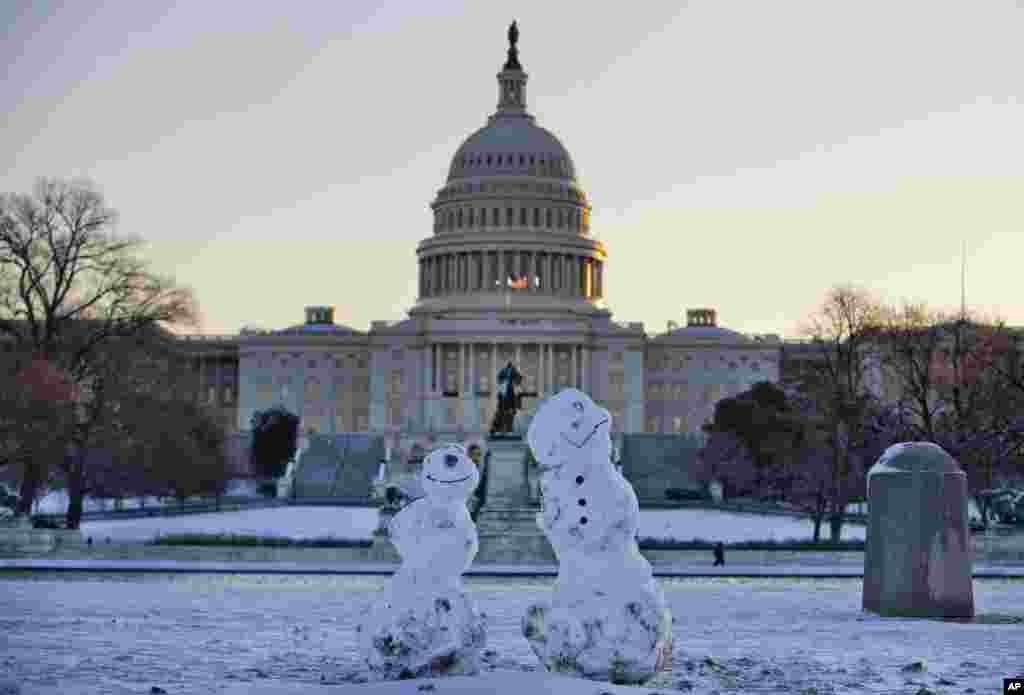 بنای کنگره آمریکا در واشنگتن. 3 ژانویه 