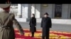 北韓在平昌奧運會開幕前夕舉行閱兵式