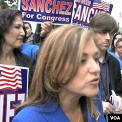 Loretta Sanchez dalam sebuah kampanye baru-baru ini.