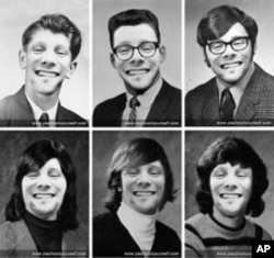 On his Flickr Creative Commons page, Myki Roventine has some fun with the traditional, starchy yearbook gallery of student faces.