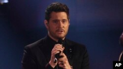 Michael Buble makes a guest appearance on the Italian TV Show, Milan, Nov. 4, 2018.