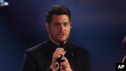 Michael Buble ສະ​ແດງ​ທີ່​ງານ​ທາງ​ໂທ​ລະ​ພາບ ອີ​ຕາ​ລີ, ມິ​ລານ, 4 ພະ​ຈິກ 2018.