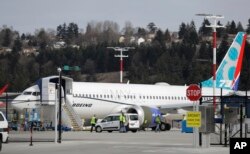 미국 시애틀 보잉공항에 주기돼 있는 737 맥스 8 기종(자료사진)