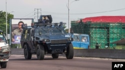 La police a quadrillé la ville de Kinshasa, RDC, 30 novembre 2017