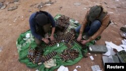 Des combattants rebelles, faubourgs d'al-Bab, Syrie, le 26 janvier 2017. 