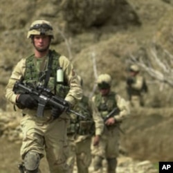 US soldiers in the Baghran river valley searching for Taliban hide-outs (file photo)