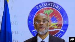 Premye Minis Ayisyen Ariel Henry pwononse yon diskou devan 76e sesyon Asanble Jeneral Nasyonzuni, 25 Sept. 2021. Diskou a fet virtyelman.