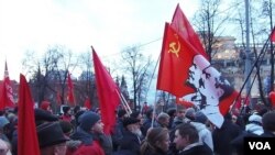 俄共10月革命95週年在莫斯科集會