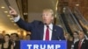 U.S. presidential hopeful Donald Trump speaks during a press availability after signing a pledge with the Republican National Committee (RNC) at Trump Tower in New York, Sept. 3, 2015.