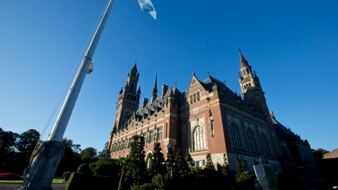 Netherlands World Court Nuclear Disarmament: Exterior view of the Peace Palace, also known as the World Court, in The Hague, Netherlands, Oct. 5, 2016. The Marshall Island are taking India, Pakistan and the U.K. to court Wednesday to urge those powers to resume negotiations to eradicate the world's nuclear stockpile.