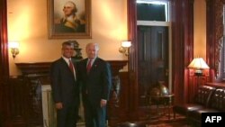 Nënpresidenti Bajden me Kryeministrin Thaçi