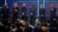 De izquierda a derecha, Chris Stapleton, Brian Kelly, Tyler Habbard, Jason Aldean, Keith Urban y Luke Bryan durante la ceremonia 2017 CMT Artist of the Year Awards en Nashville, Tennessee, el miércoles, 18 de octubre de 2017.