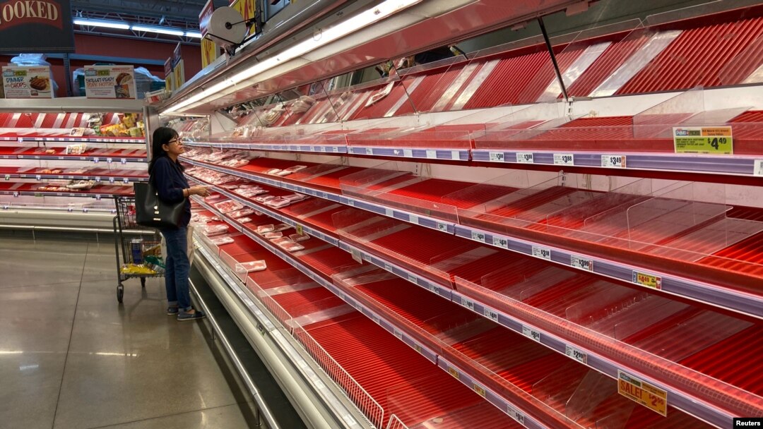 Prazni rafovi u Ostinu, Teksas, 13. mart 2020. 