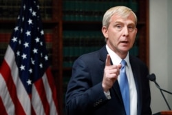 U.S. Attorney for the Eastern District of New York Richard Donoghue, speaks during a news conference in his office, in the Brooklyn borough of New York, July 16, 2019.