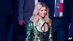 U.S. presidential adviser and daughter Ivanka Trump arrives for the opening of the Global Entrepreneurship Summit in Hyderabad, India, Nov. 28, 2017.