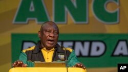 Le président sud-africain Cyril Ramaphosa.