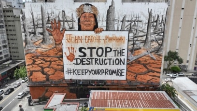 Brazilian Artist’s Mural Shows Climate Disasters