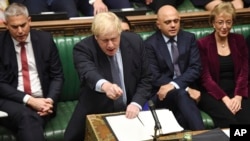 Britanski premijer Boris Džonson govori u parlamentu, 21. oktobar 2019