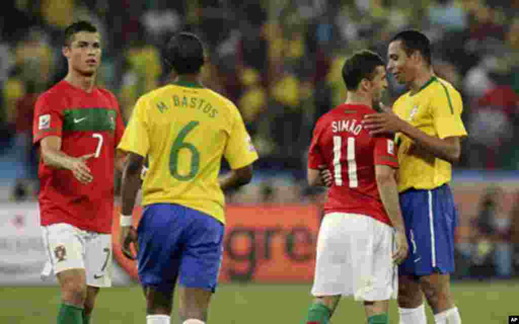 Portugalac Cristiano Ronald i Brazilac Michel Bastos