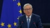 FILE - European Commission President Jean-Claude Juncker addresses the European Parliament during a debate on The State of the European Union in Strasbourg, France, Sept. 14, 2016. 