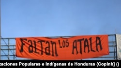 Protestas en Honduras por el asesinato de Berta Cáceres. [Fotografía de Consejo Cívico de Organizaciones Populares e Indígenas de Honduras (Copinh]