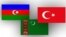 Azərbaycan-Türkmənistan-Türkiyə bayraqları (Arxiv foto, mənbə VOA)
