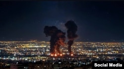 تصویری از انفجارهای بامداد سه‌شنبه در مهرآباد تهران