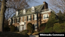 FILE - An undated photo shows Grace Kelly's family home in Philadelphia, Pennsylvania. (Photo by Shuvaev/WikiMedia)
