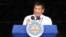 FILE - Philippine President Rodrigo Duterte gestures while addressing the crowd at the 120th Philippine Independence Day celebration, June 12, 2018. Duterte pressed congress to pass the Bangsamoro Organic Law.