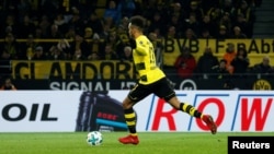 Le joueur gabonais Pierre Emerick Aubameyang, le 16 décembre 2017.