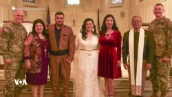 ژنە سەربازێکی ئەمەریکا هاوسەرگیری لەگەڵ کوڕێکی کورد دەکات