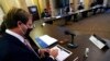 Republican Frank Bordeaux, a member of Mississippi's Electoral College, casts his vote at the state Capitol in Jackson, Monday, Dec. 14, 2020. 